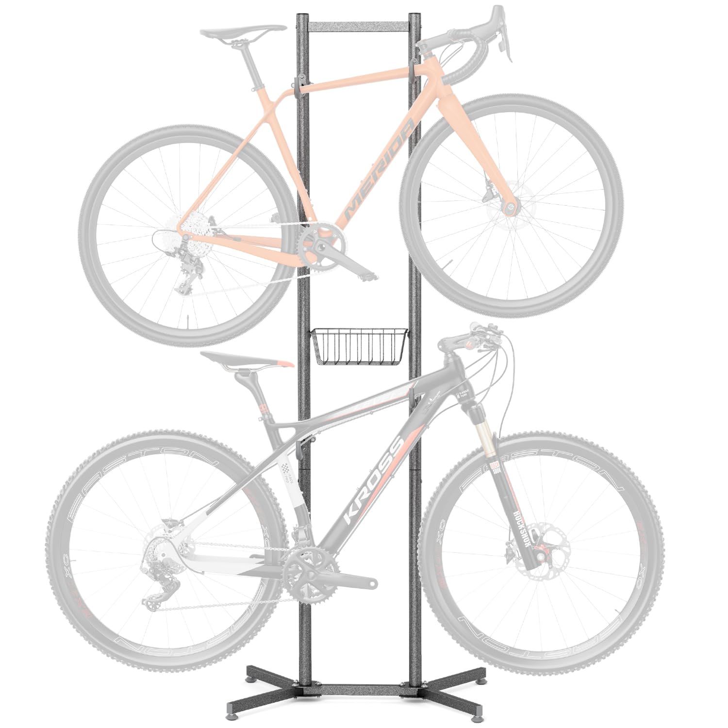 【新品】CXWXC 自転車 スタンド 室内 1台 / 2台 省スペース 横置き 倒れない ディスプレイスタンド (TY-GJ001-A4) 666f4319