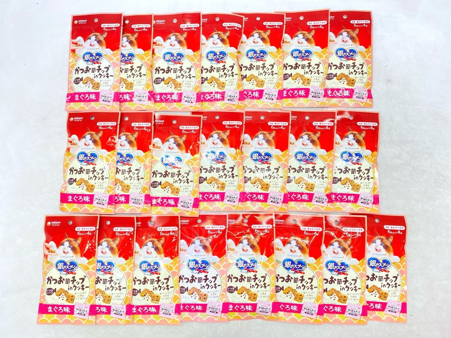 新品】22個セット！銀のスプーン かつお節チップinクッキー 24g 成猫