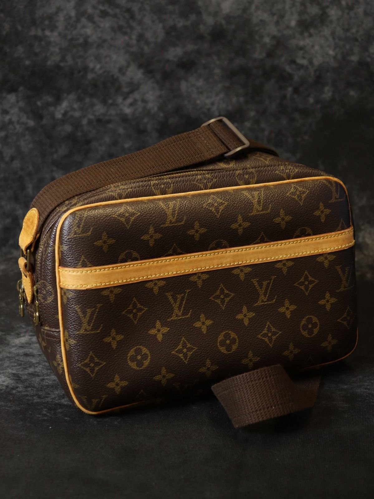 LOUIS VUITTON ルイ・ヴィトン M45254 リポーターPM ショルダーバッグ 斜め掛け ブラウン 茶色 モノグラム PVC