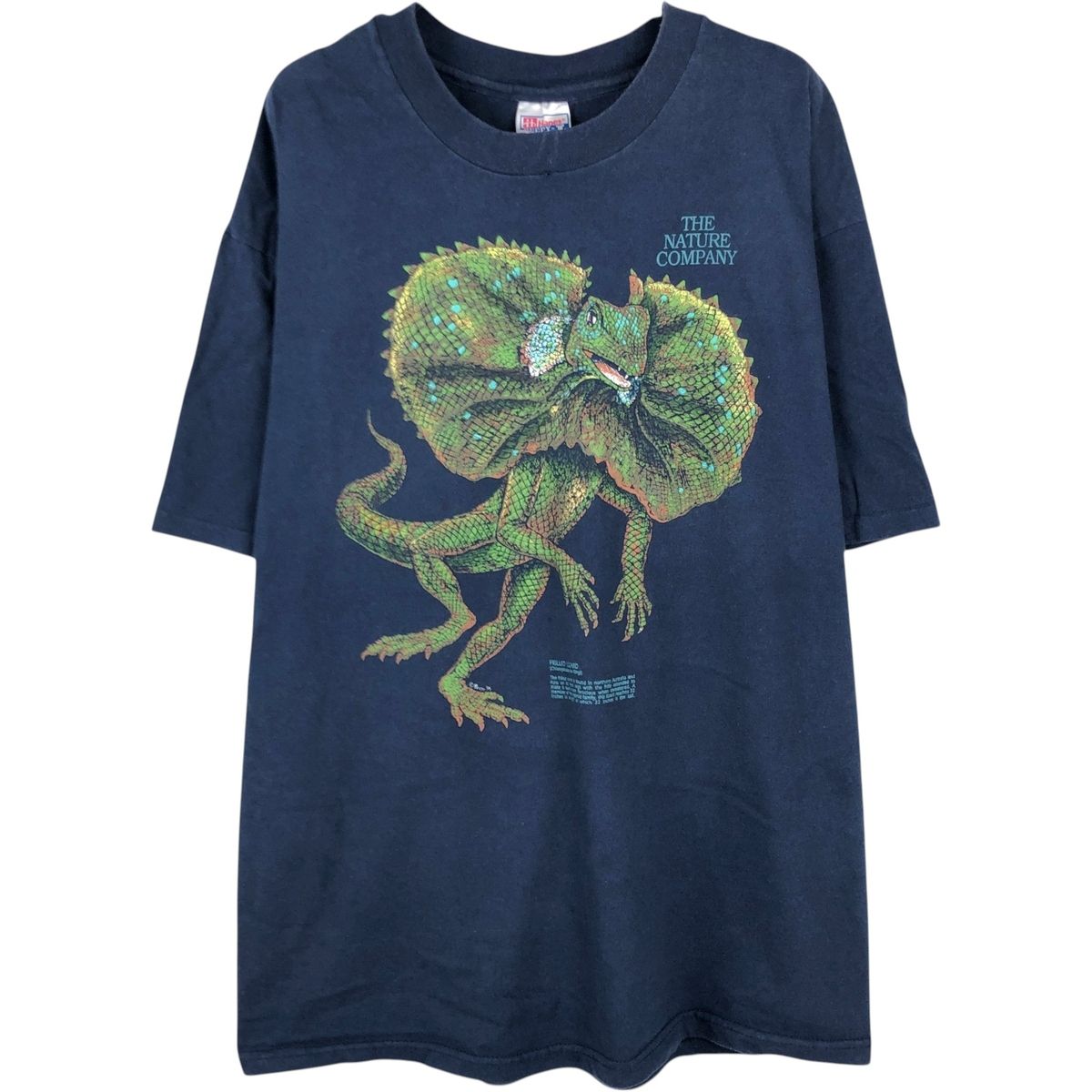 古着 90年代 ヘインズ Hanes BEEFY-T エリマキトカゲ柄 アニマルTシャツ USA製 メンズXL相当/eaa652881