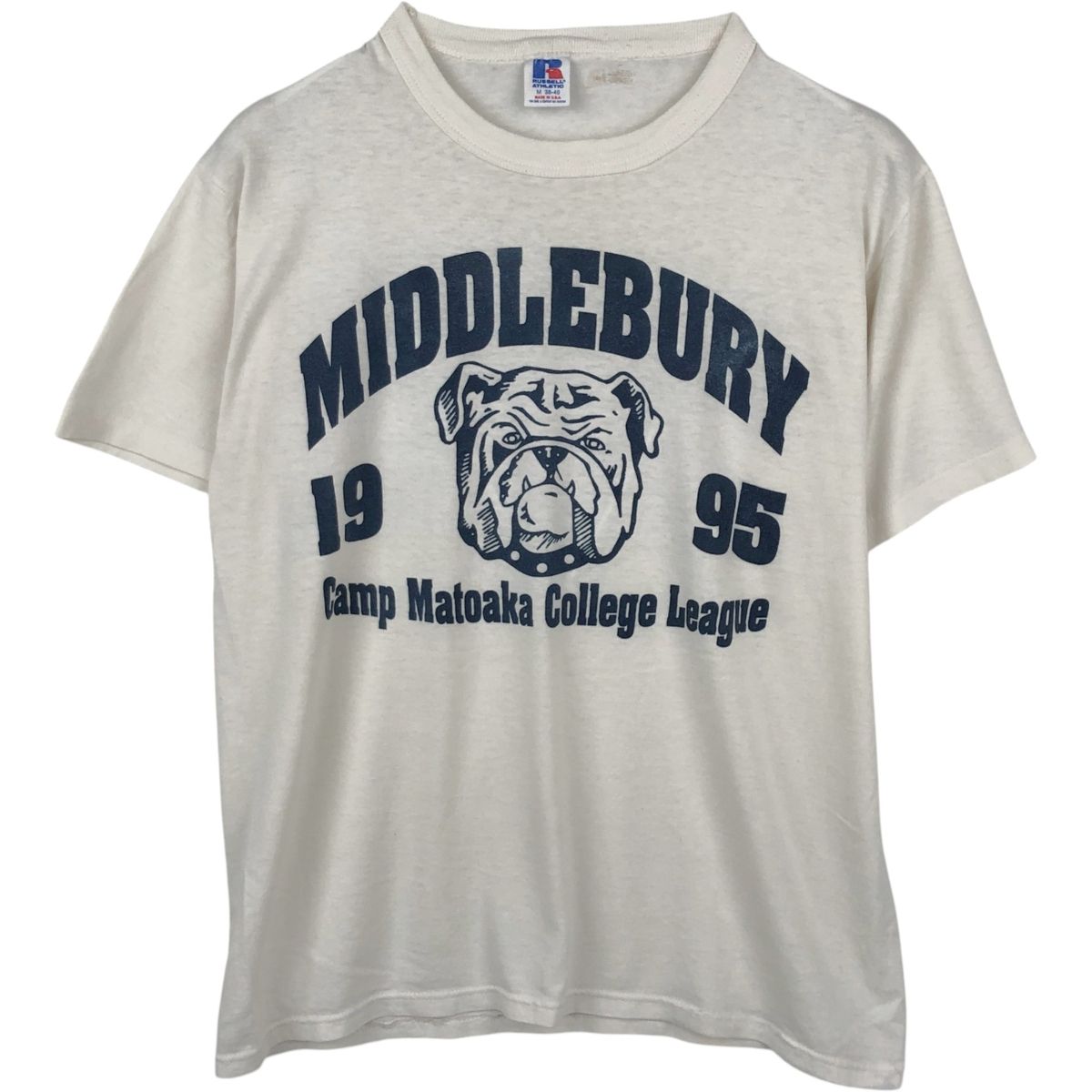 古着 90年代 ラッセル Russell カレッジTシャツ USA製 メンズM相当 ヴィンテージ/eaa648728