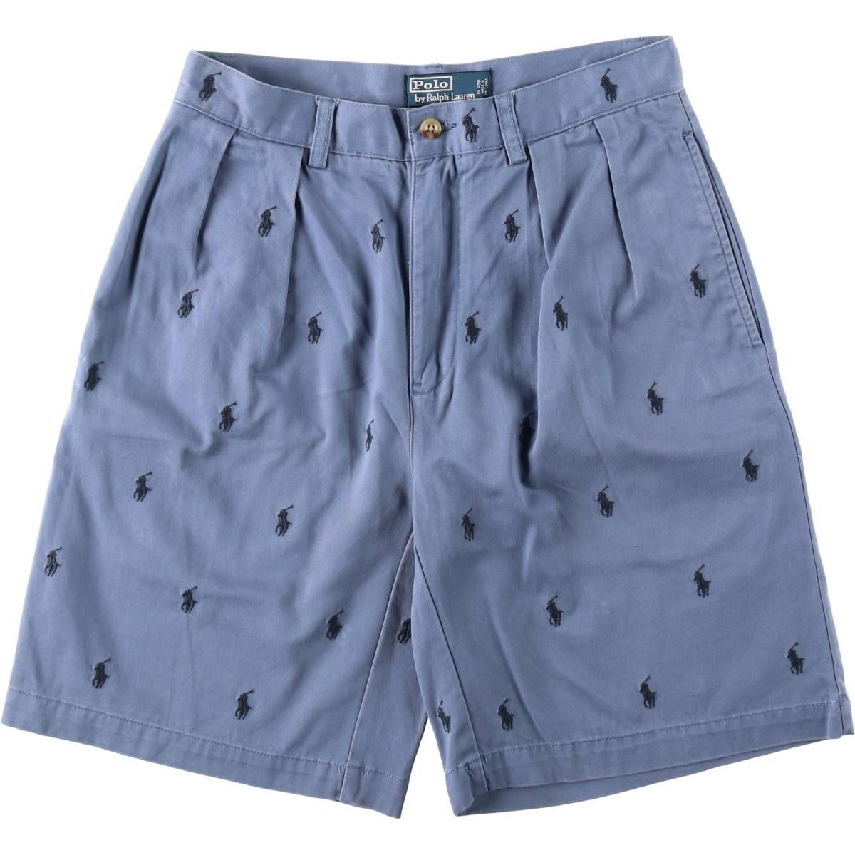古着 ラルフローレン Ralph Lauren POLO by Ralph Lauren TYLER SHORT 総柄 ツータック チノショーツ ショートパンツ メンズw31相当/eaa653482 古着 ラルフローレン Ralph Lauren POLO by Ralph Lauren TYLER SHORT