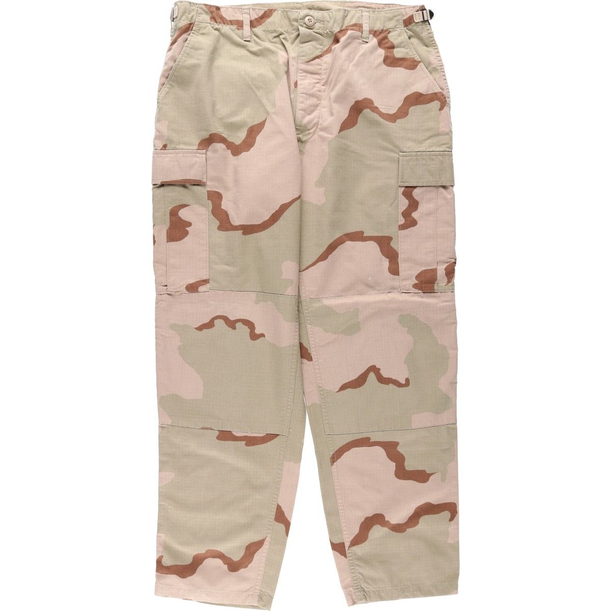 古着 90年代 米軍実品 迷彩柄 3C デザートカモ リップストップ ミリタリー カーゴパンツ コンバットパンツ USA製 LARGE-REGULAR/eaa622372