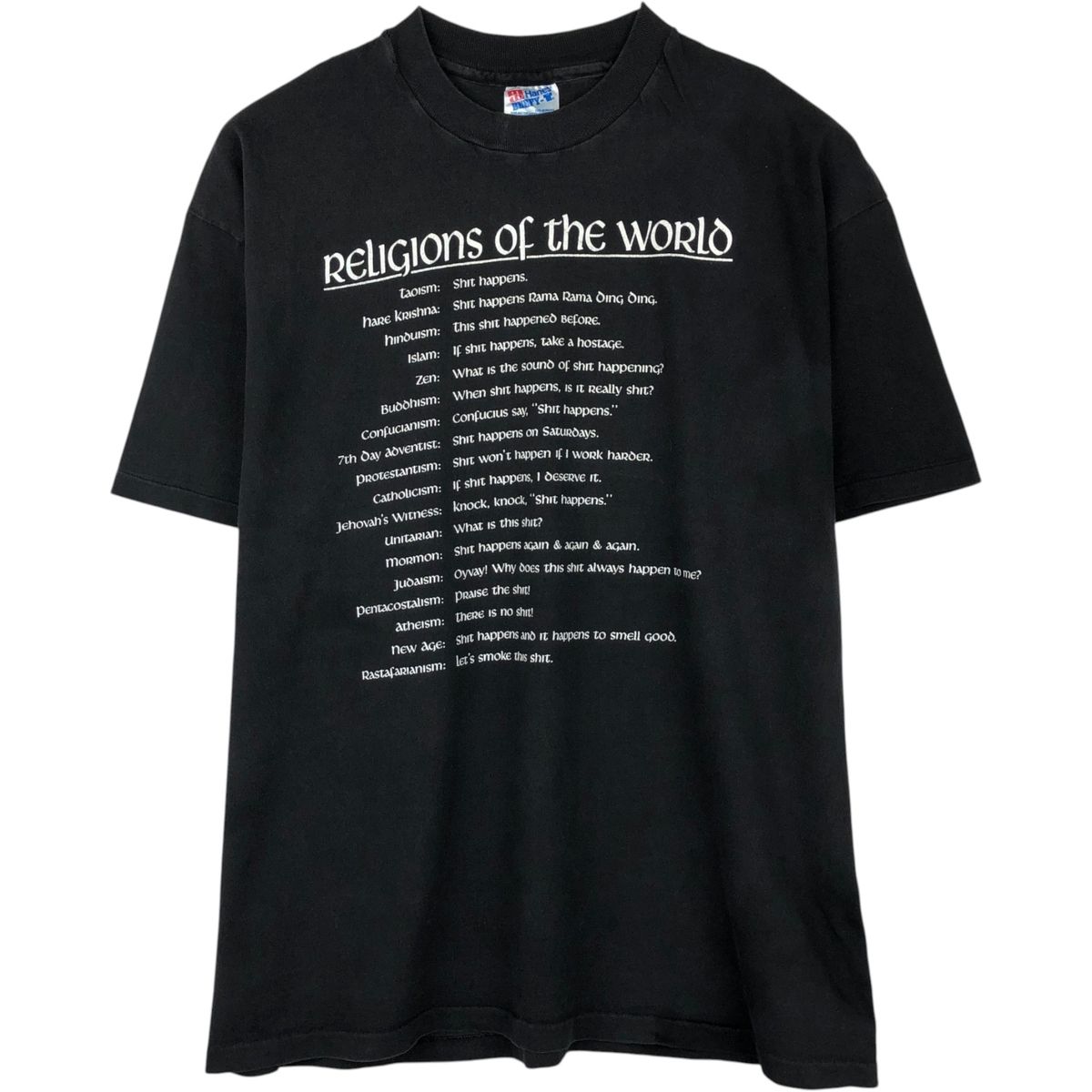 古着 90年代 ヘインズ Hanes メッセージプリントTシャツ USA製 メンズXL相当 ヴィンテージ/eaa649657