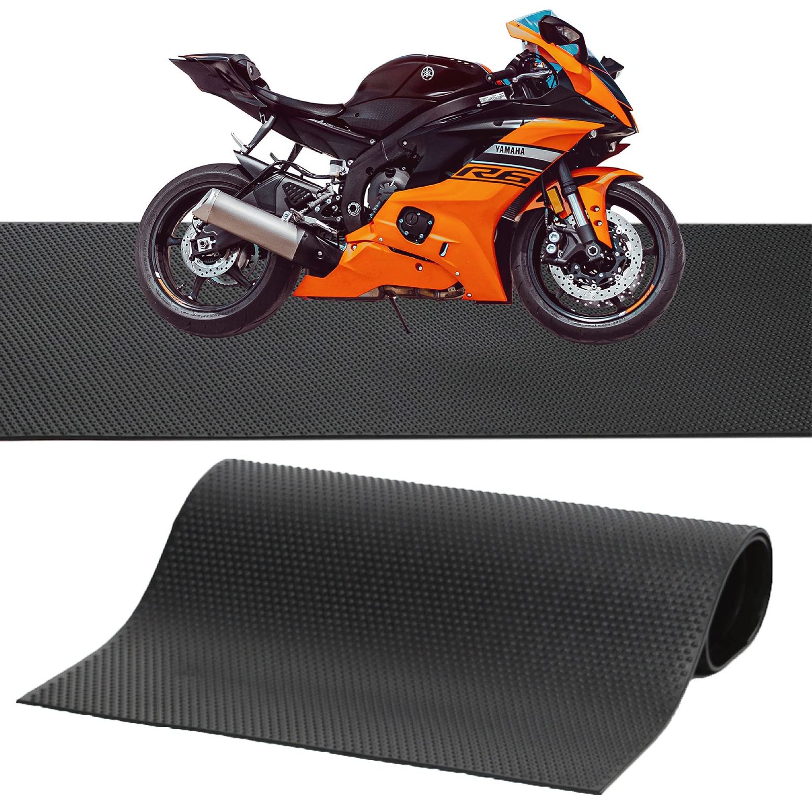 ゴムマット 屋外 10mm 1m×2m 25kg バイクマット ガレージマット 業務用 工業用 駐車場 養生 工事現場 牧場 農業 牛舎 雑草 防草 人工芝as e9bed0a7