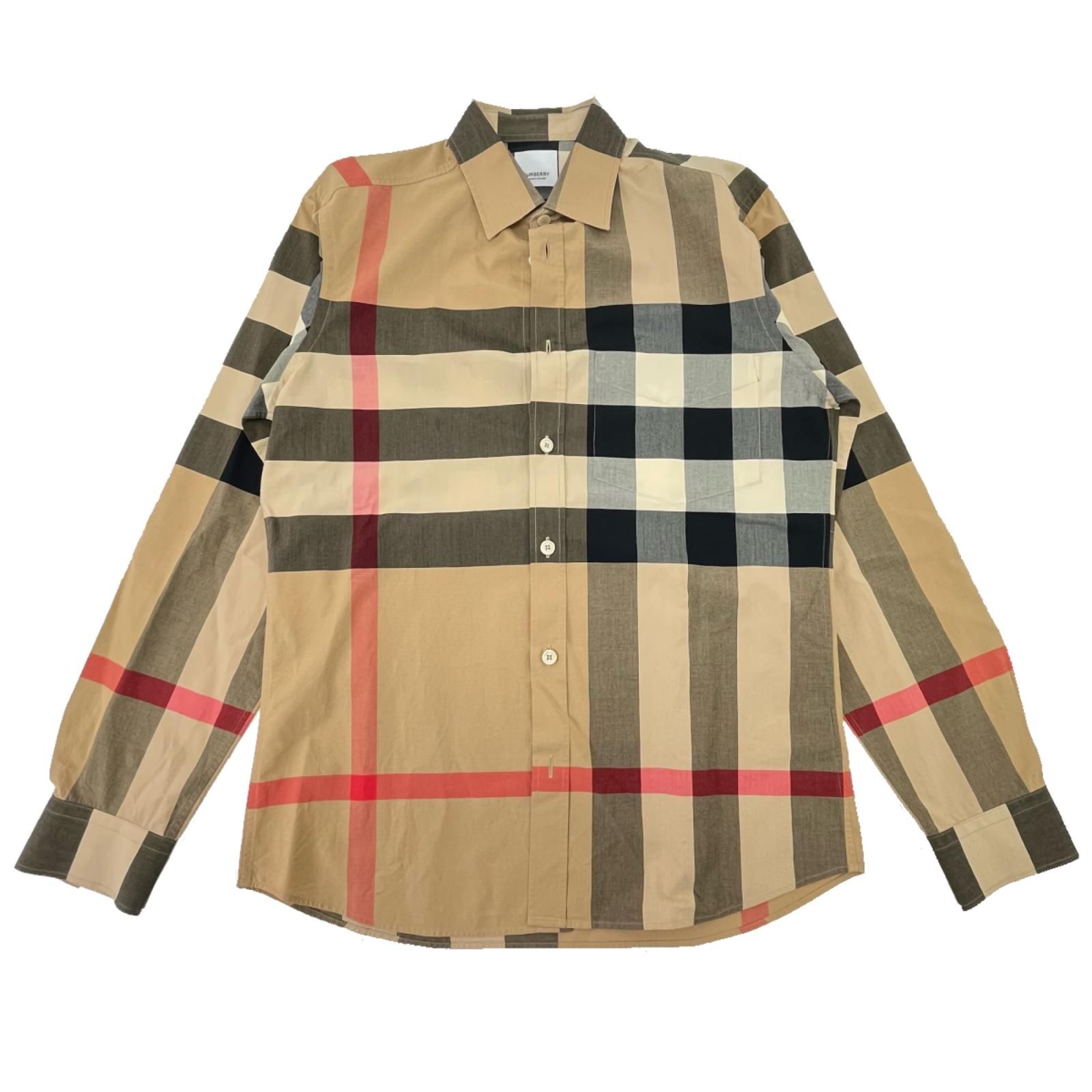 BURBERRY バーバリー 長袖シャツ Sサイズ チェック 8010213 ベージュ