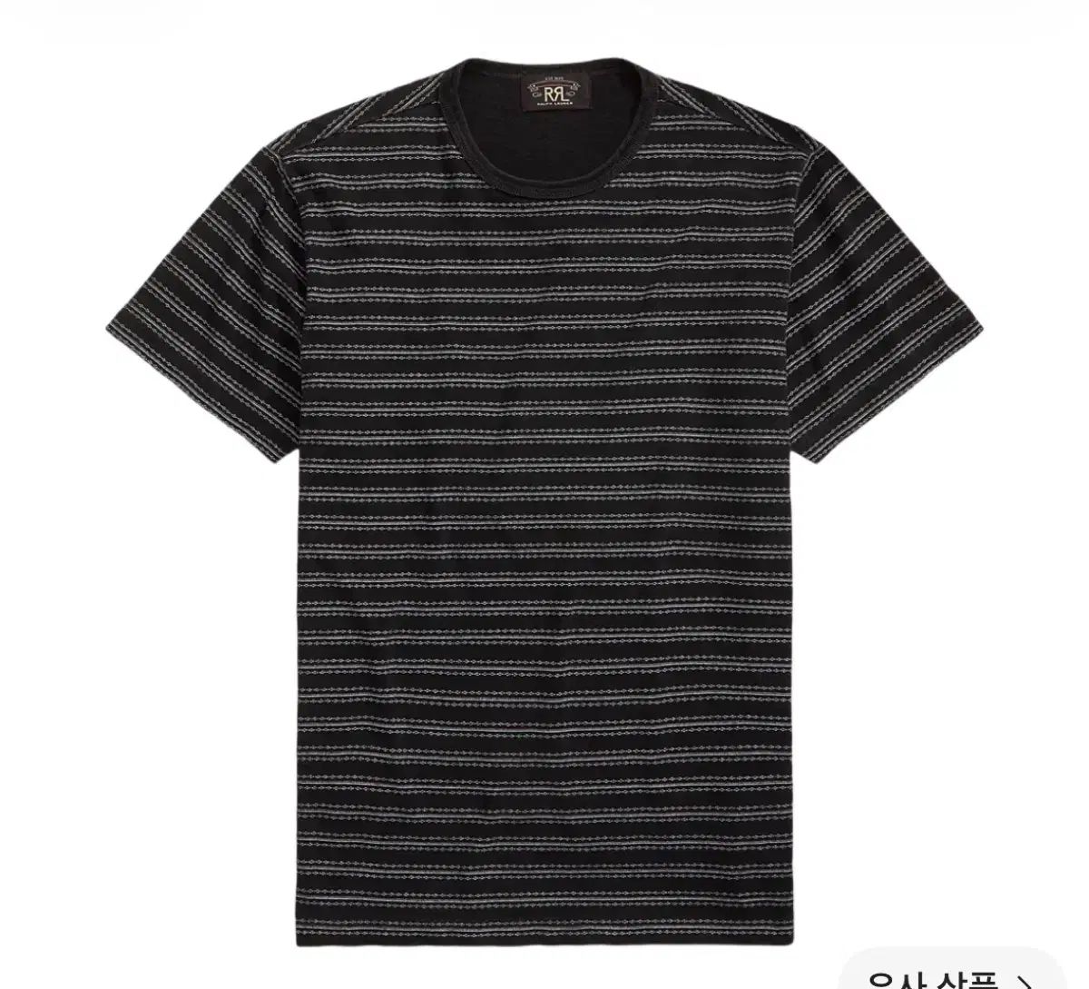RRA ダブルアールエル Indigo ストライプ ジャージ Tシャツ M ブラック 新品