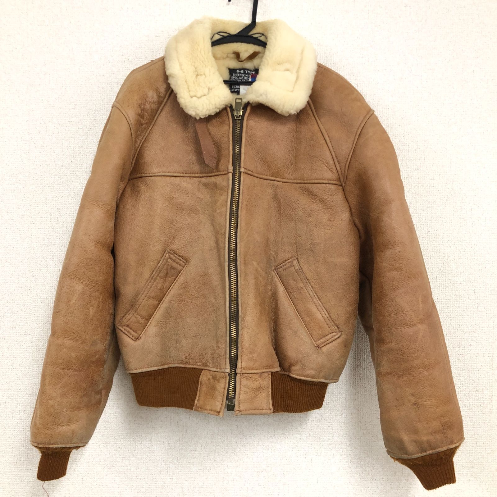 B-6 TYPE レザージャケット 羊革 ブラウン系 メンズ アウター 冬用 26f菊E