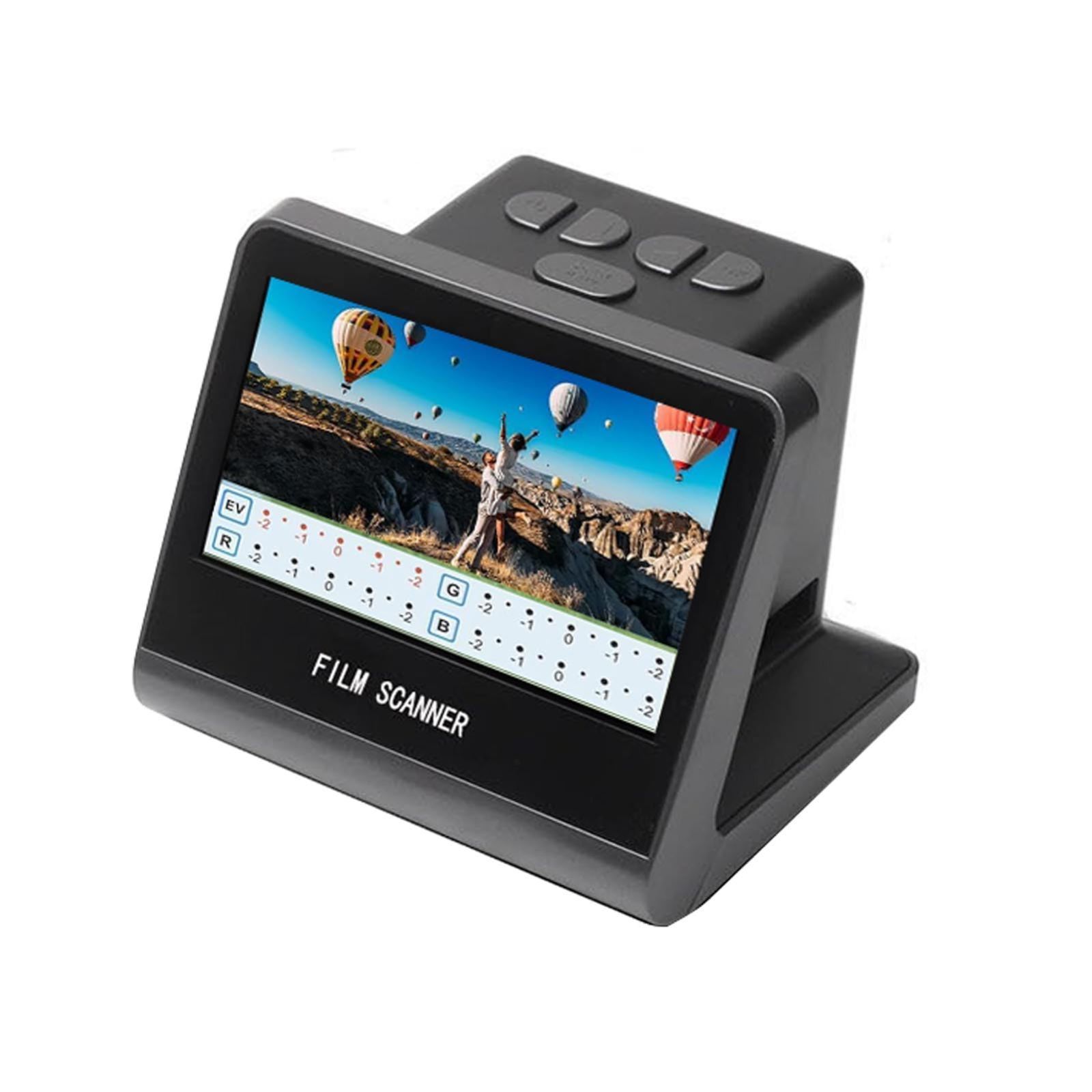 【在庫処分】Film＆135、126、110、50mmスライドをデジタル写真に変換 8 LCDスクリーンとメモリに組み込まれた16GBのデジタルフィルムスキャナー、35mm、126、110、Super 22MPフィルム＆スライドスキャナー、5