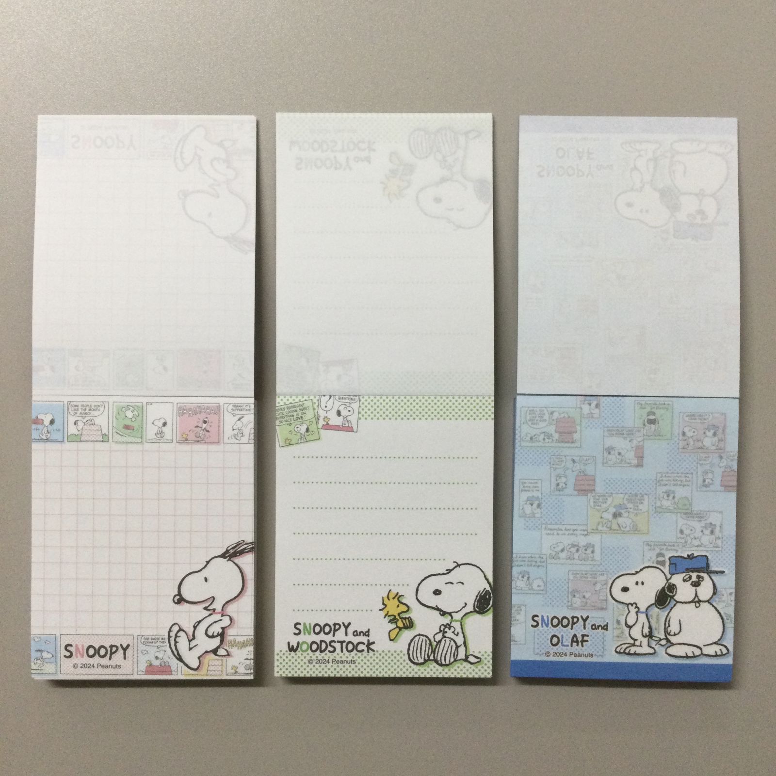 SNO612-0011【新品・未使用品】スヌーピー／PEANUTS ミニメモ 3種類
