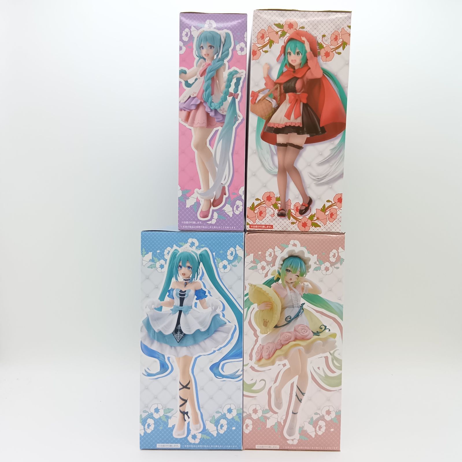 未開封】 初音ミク Wonderland フィギュア 4体セット まとめ売り