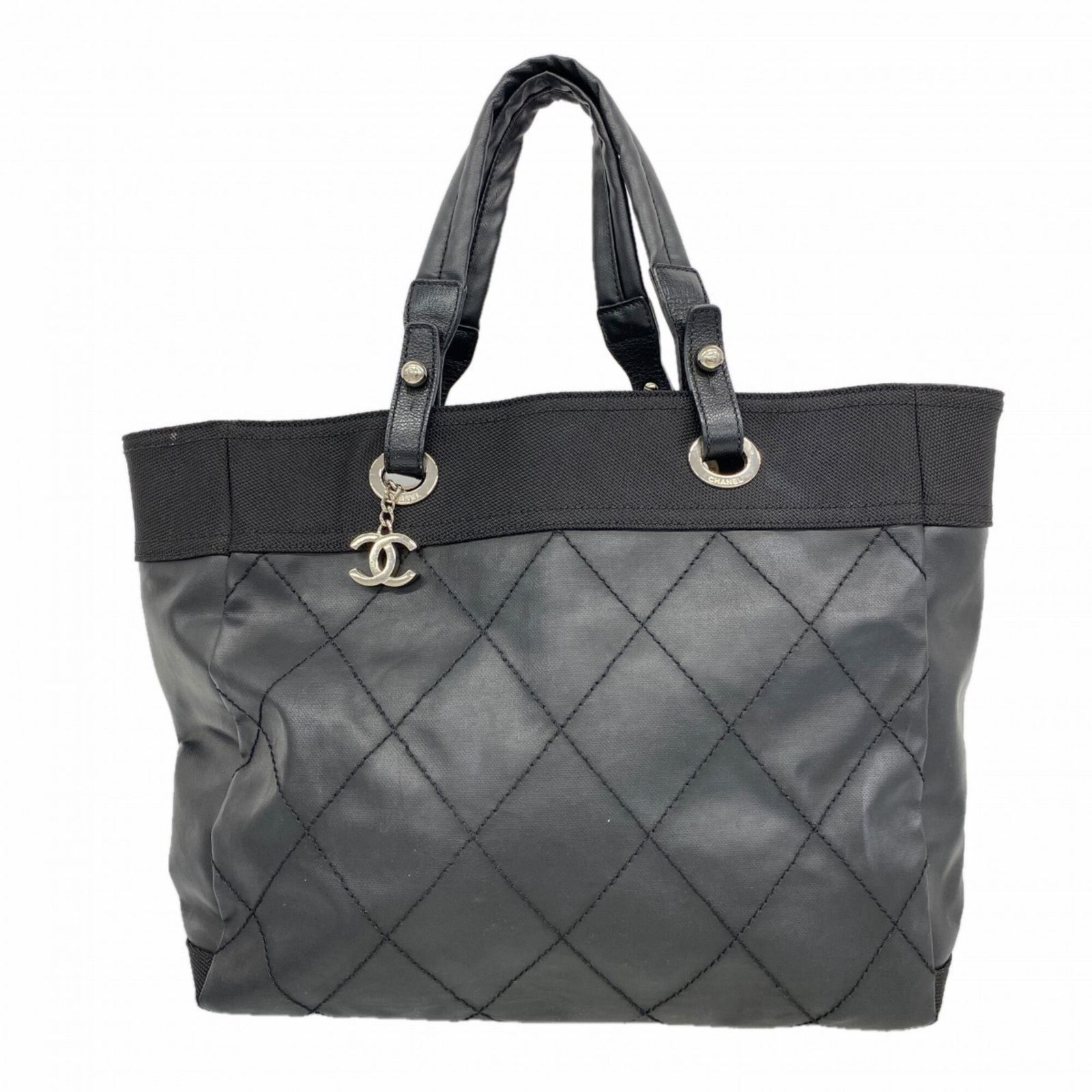 シャネル(Chanel) シャネル トートバッグ パリビアリッツ キャンバス ブラック レディース