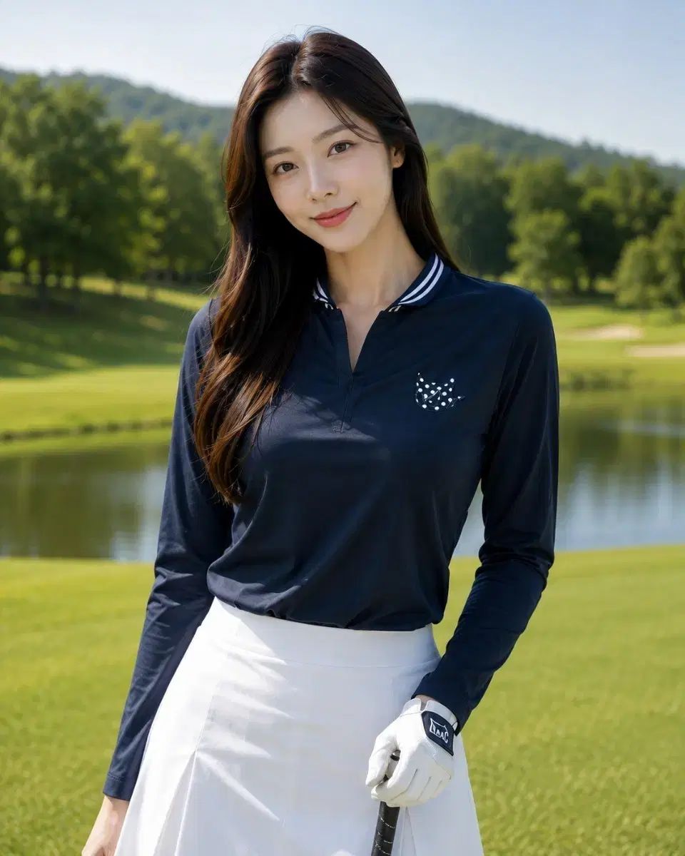 正規品 WAAC ゴルフ レディース ストライプ 機能性 長袖 2(90)Tシャツ