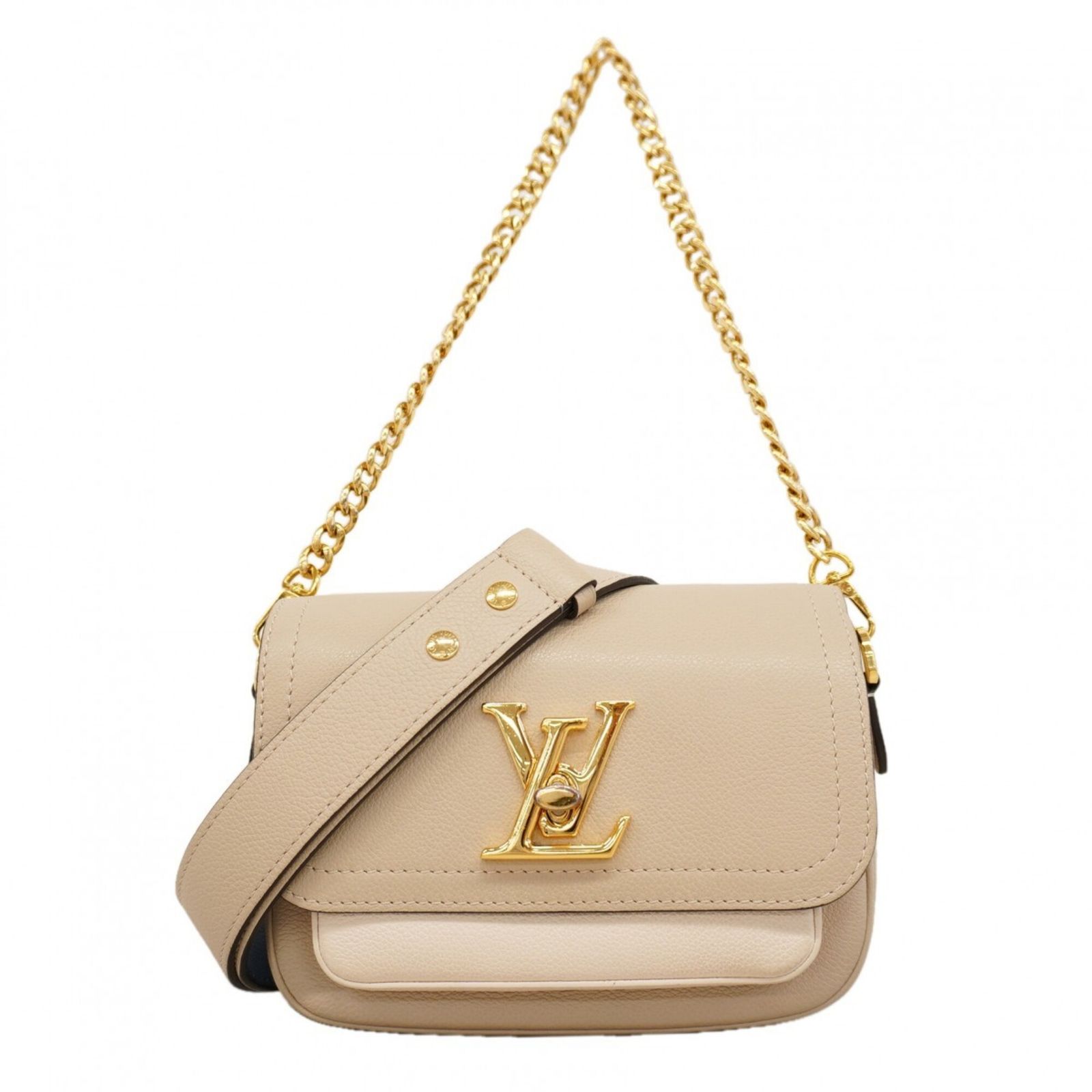 ルイ・ヴィトン(Louis Vuitton) ルイ・ヴィトン ハンドバッグ カーフ ロックミーテンダー M58554 グレージュ 2wayバッグレディース