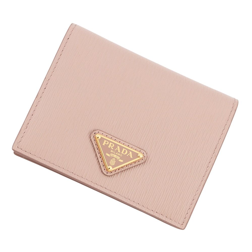 プラダ 二つ折り財布 ヴィッテロムーブ トライアングルロゴ コンパクトウォレット レザー 1MV204 PRADA