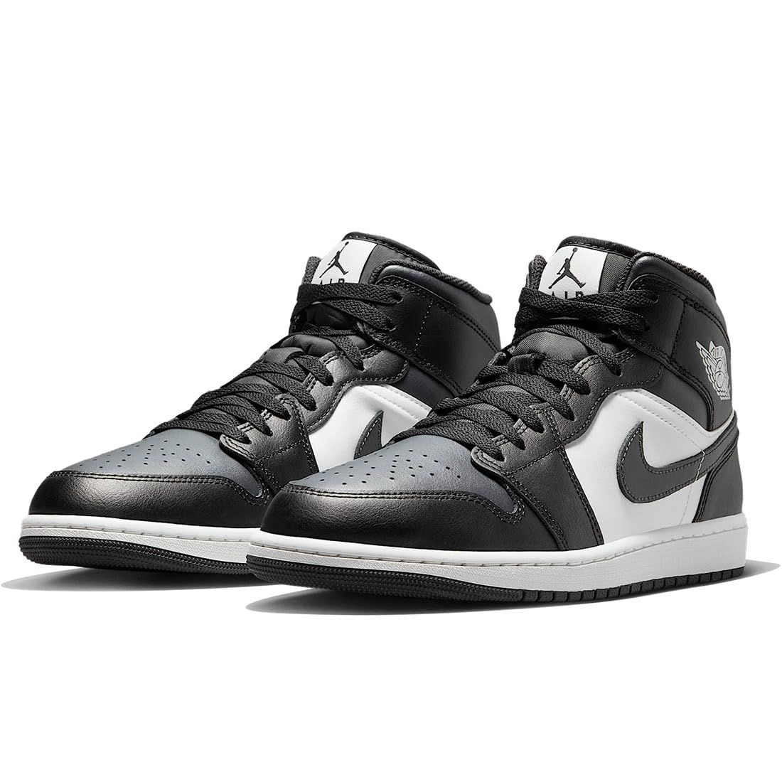 [ナイキ] エア ジョーダン 1 ミッド AIR JORDAN 1 MID ブラック/サミットホワイト/オフノワール DQ8426-010 25.5cm [25.5 cm]