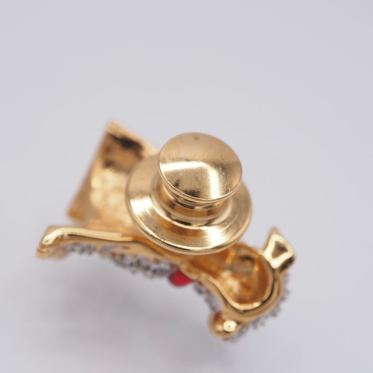 A578 スワロフスキー SWAROVSKI クリスタル ピンブローチ 犬 ドッグ