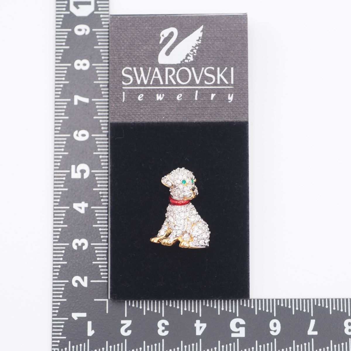 スワロフスキー☆ブローチ☆犬　DOG☆本当に可愛いです☆ダルメシアン A578 スワロフスキー SWAROVSKI クリスタル ピンブローチ 犬 ドッグ