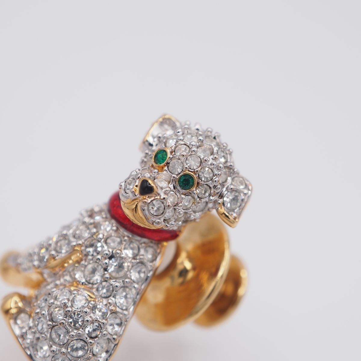 スワロフスキー☆ブローチ☆犬　DOG☆本当に可愛いです☆ダルメシアン A578 スワロフスキー SWAROVSKI クリスタル ピンブローチ 犬 ドッグ