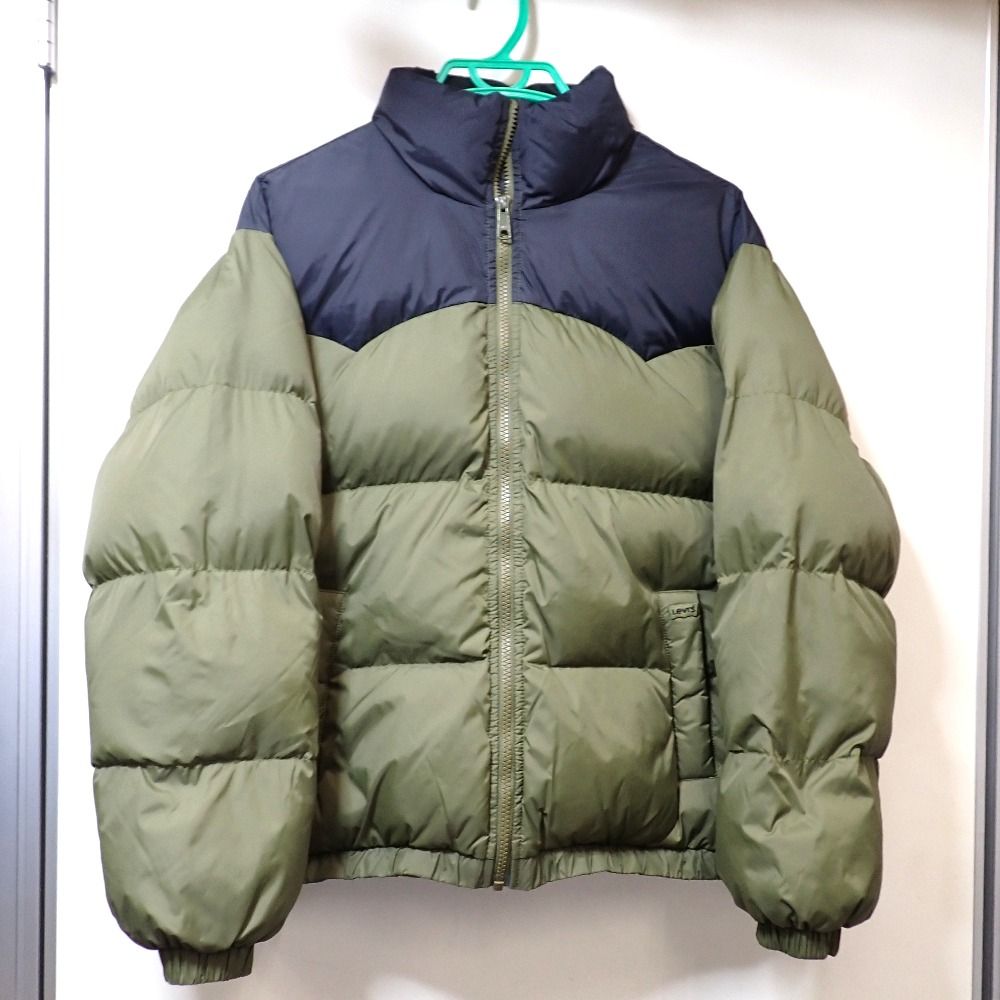 Ft1355731 リーバイス ダウンジャケット グリーン #L メンズ Levi's 中古