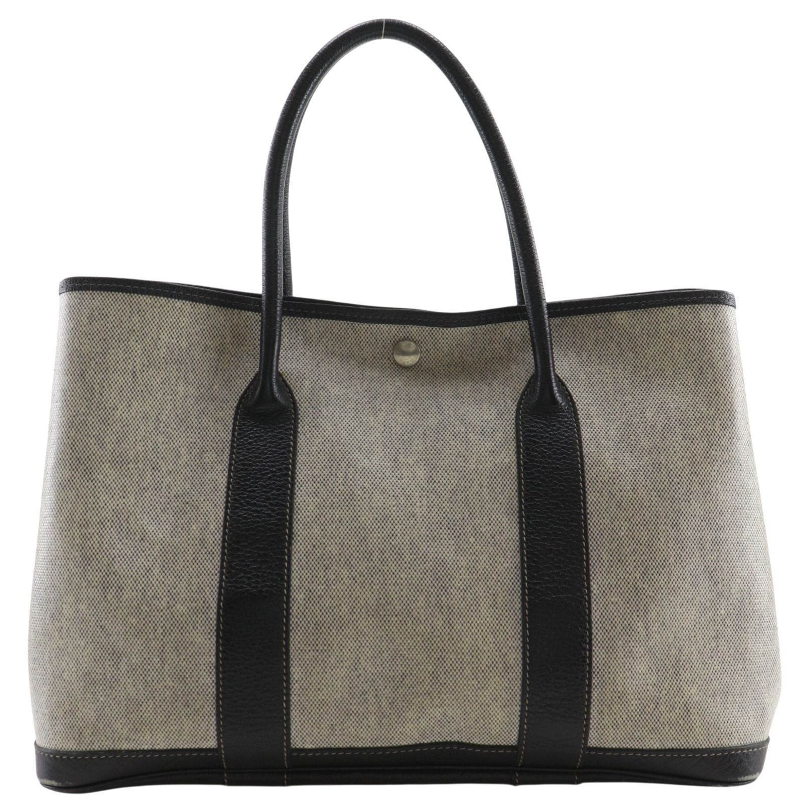 【HERMES】エルメス ガーデンパーティ36 PM トワルアッシュ グレー D レディース トートバッグ