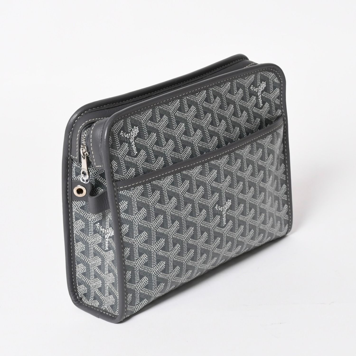 極美品 GOYARD ゴヤール ヘリンボーン ジュバンスMM クラッチバッグ 