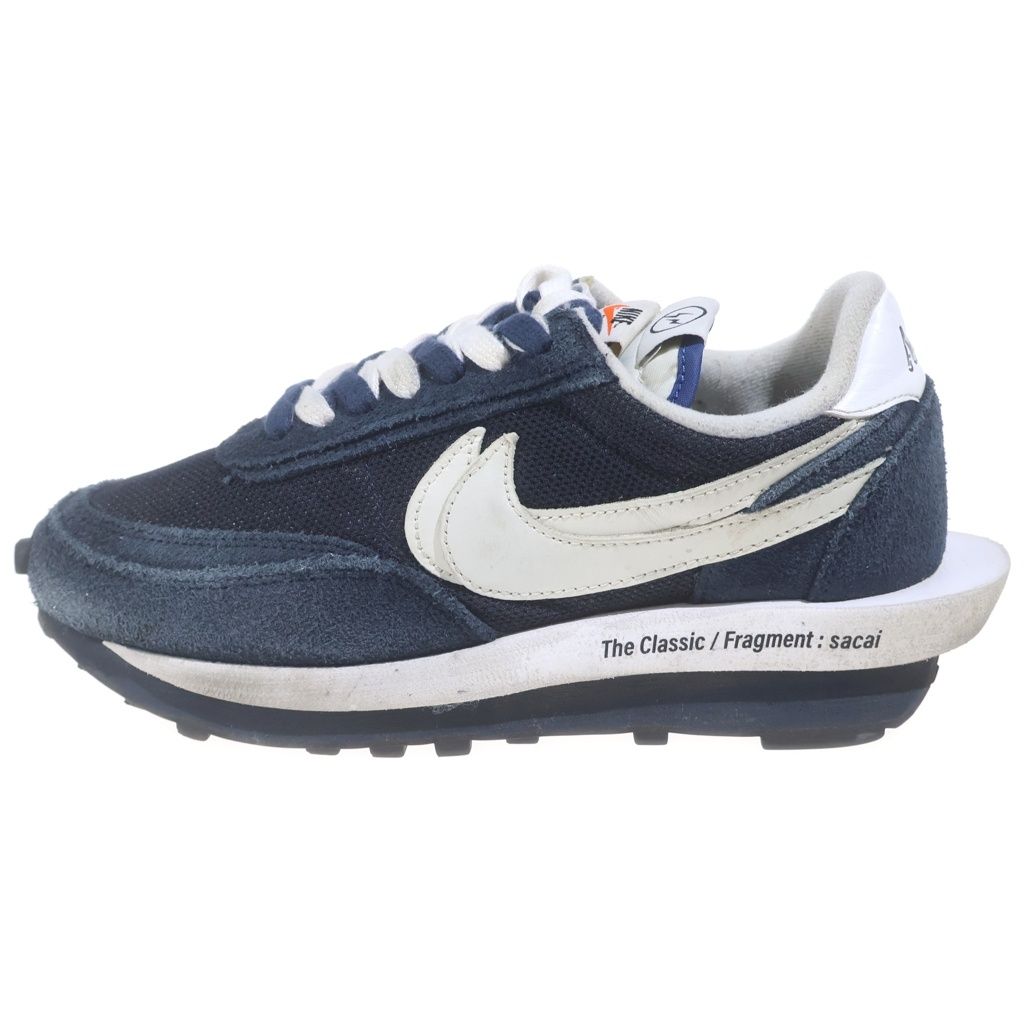 NIKE (ナイキ) ×sacai×FRAGMENT DESIGN LD WAFFLE DH2684-400 サカイ フラグメントデザイン LDワッフル ローカットスニーカー US7/25cm ネイビー