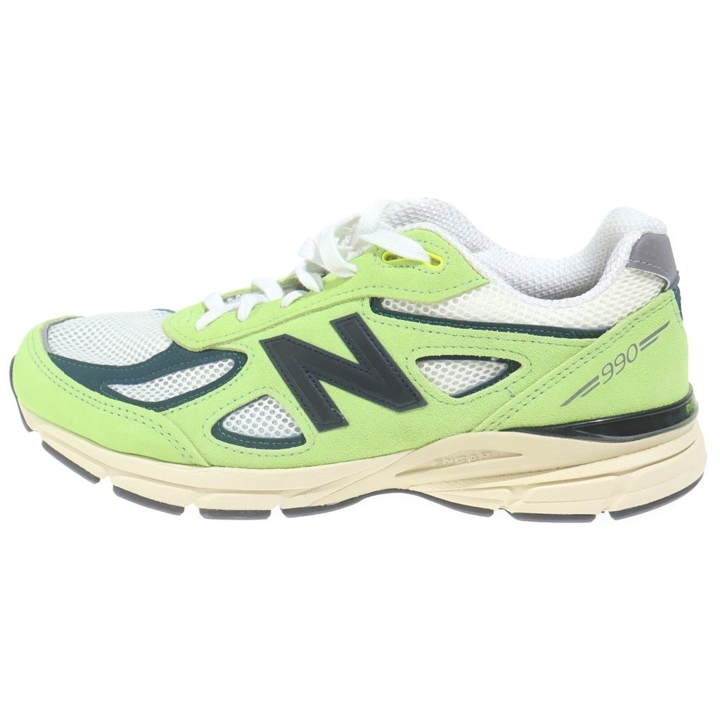 New Balance (ニューバランス) U990NB4 USA製 スエードメッシュ ローカットスニーカー グリーン US9/27cm