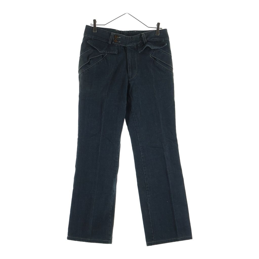 Vivienne Westwood MAN (ヴィヴィアンウエストウッドマン) ジッパーフライ フラップポケット デニムパンツ ストレートジーンズ インディゴ 25 P131