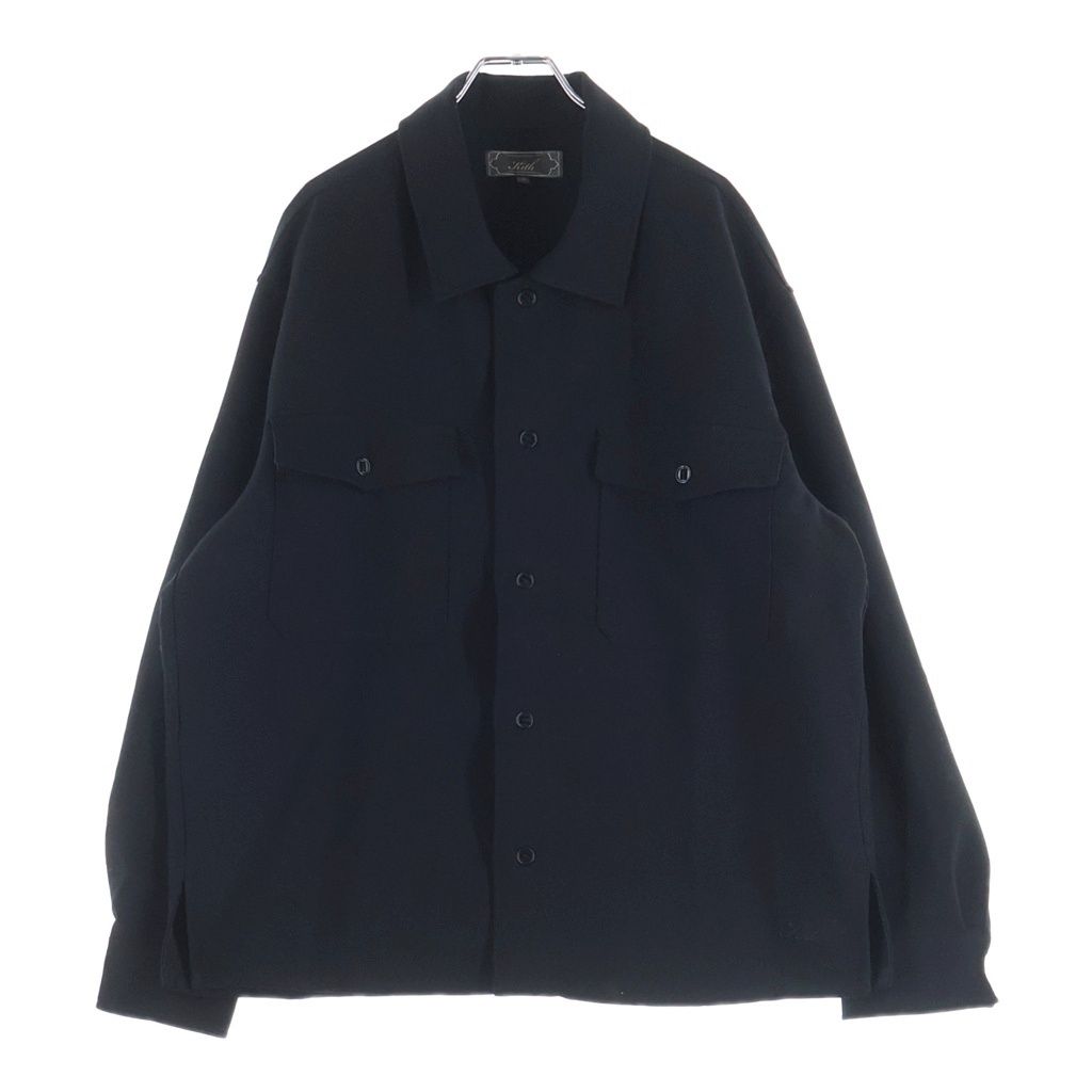 KITH (キス) Midweight Double Weave Ace Buttondown ミッド ウェイト ダブルウェーブ ボタンジャケット ブラック 25-050-060-0001-4-0