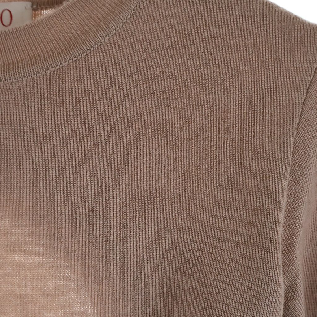 VALENTINO (ヴァレンティノ) バックオープン カシミヤ クルーネックニット ピンク レディース