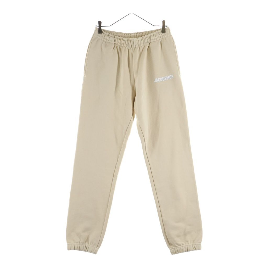 JACQUEMUS (ジャックムス) ロゴプリント テーパードスウェットパンツ ベージュ 22H226JS081-2210ー950 レディース