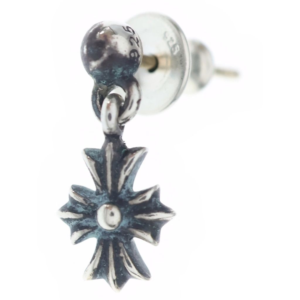 CHROME HEARTS (クロムハーツ) TNY E CH PLS タイニーE CHプラス ドロップピアス シルバー BCA119