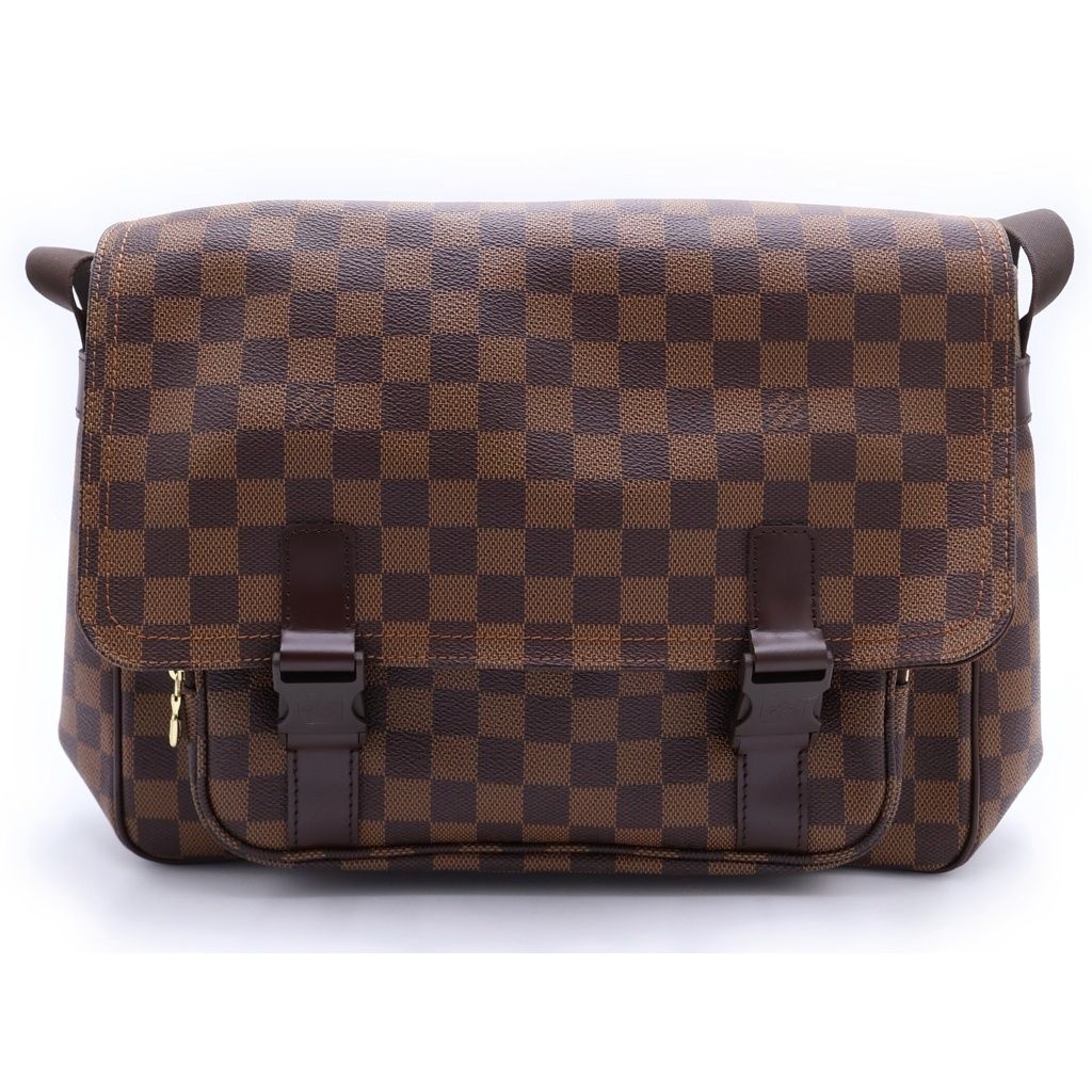 LOUIS VUITTON (ルイヴィトン) メッセンジャー メルヴィール ダミエ PVC レザー ショルダー バッグ ブラウン N51125