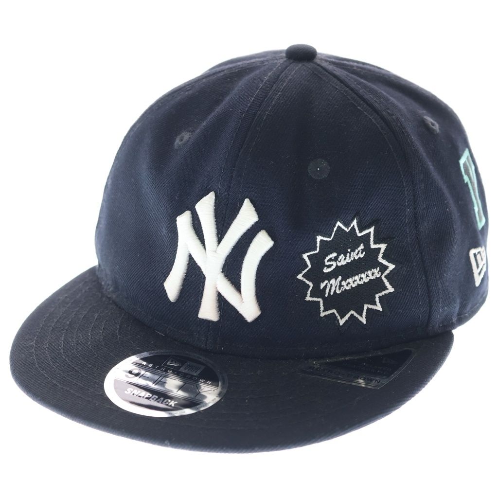 NEW ERA (ニューエラ) 25SS ×ニューエラ スナップバック ニューヨーク ヤンキース ベースボールキャップ 帽子 ブラック SM-HR8-0000-C50