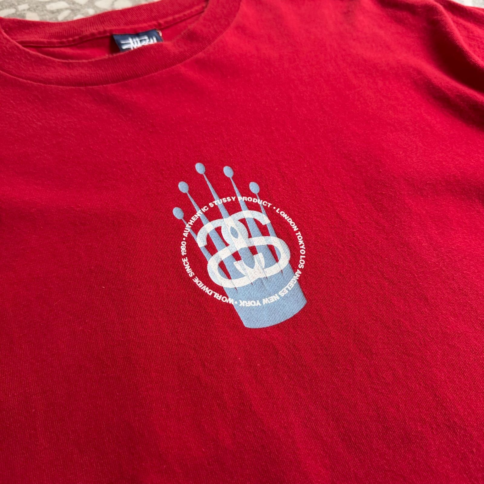 Archive アーカイブ Y2K ] STUSSY / 90's usa製 crown logo T-shirt