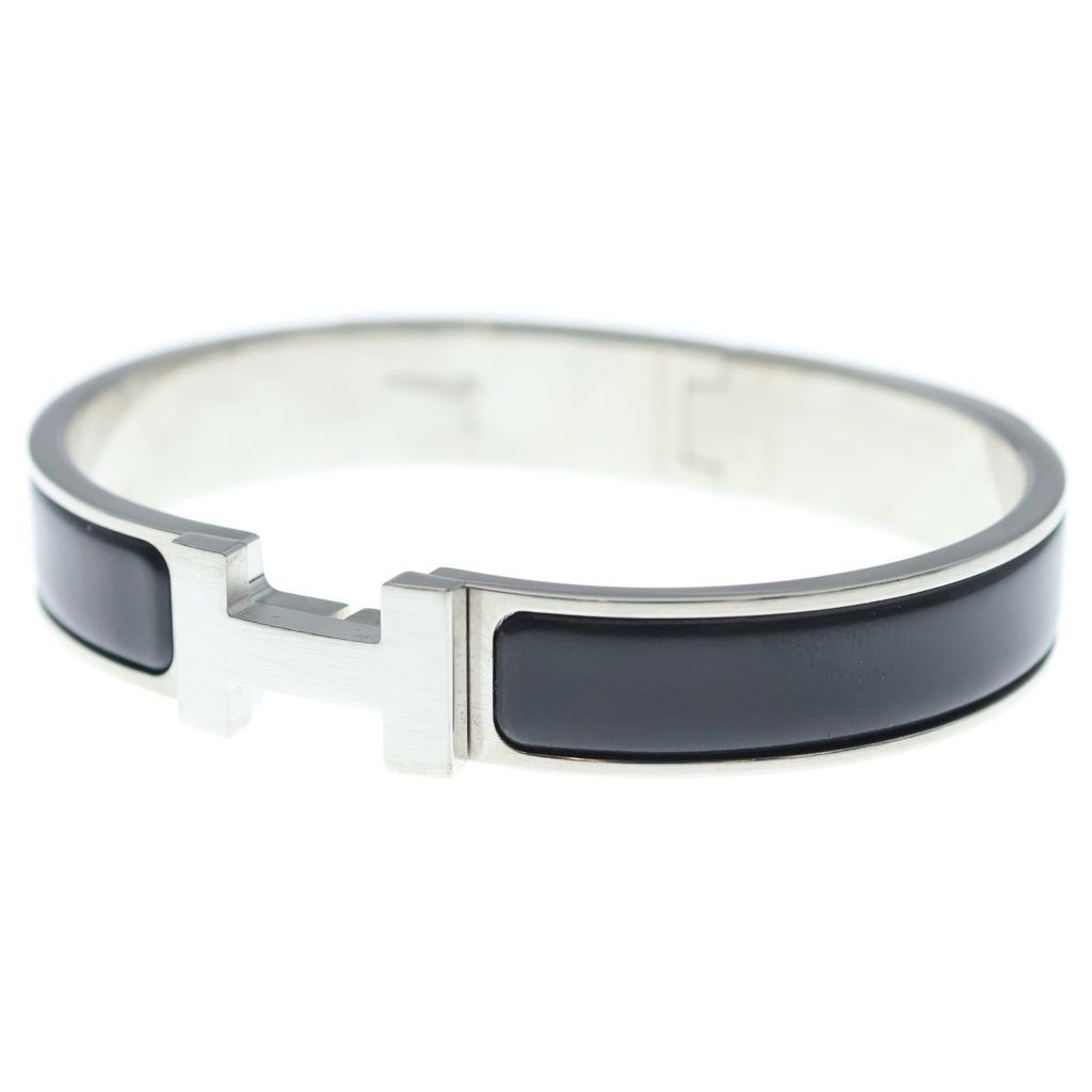 HERMES (エルメス) クリックH ロゴ エナメル バングル ブレスレット