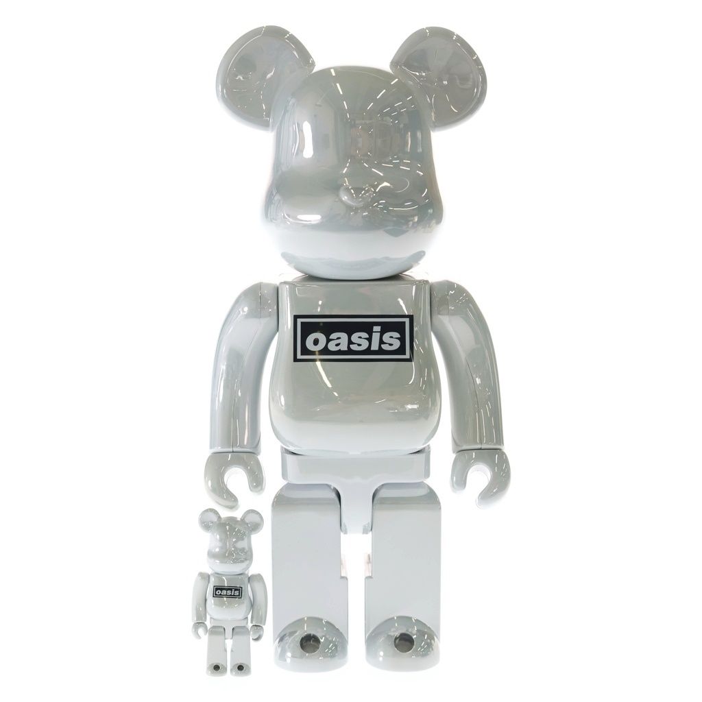 MEDICOM TOY (メディコムトイ) BE@RBRICK oasis WHITE CHROME 400%&100