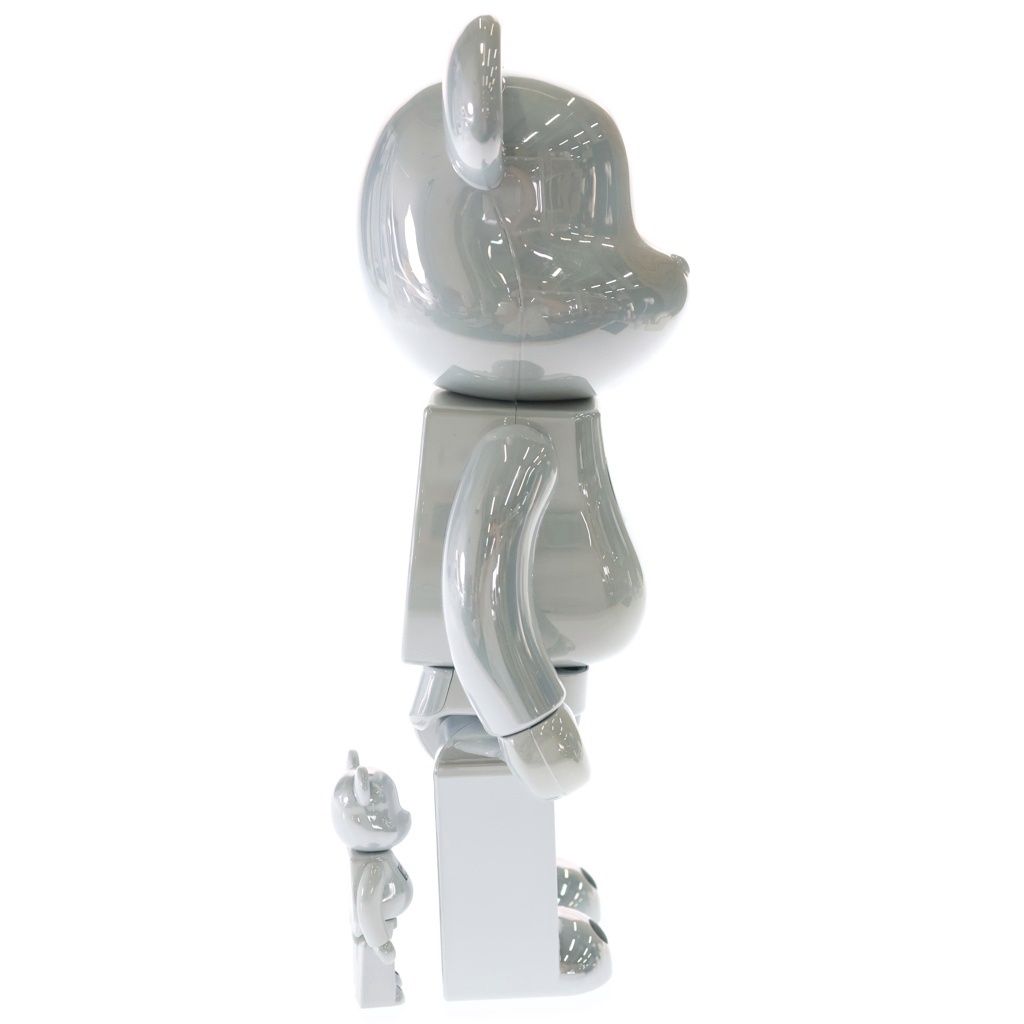 MEDICOM TOY (メディコムトイ) BE@RBRICK oasis WHITE CHROME 400%&100