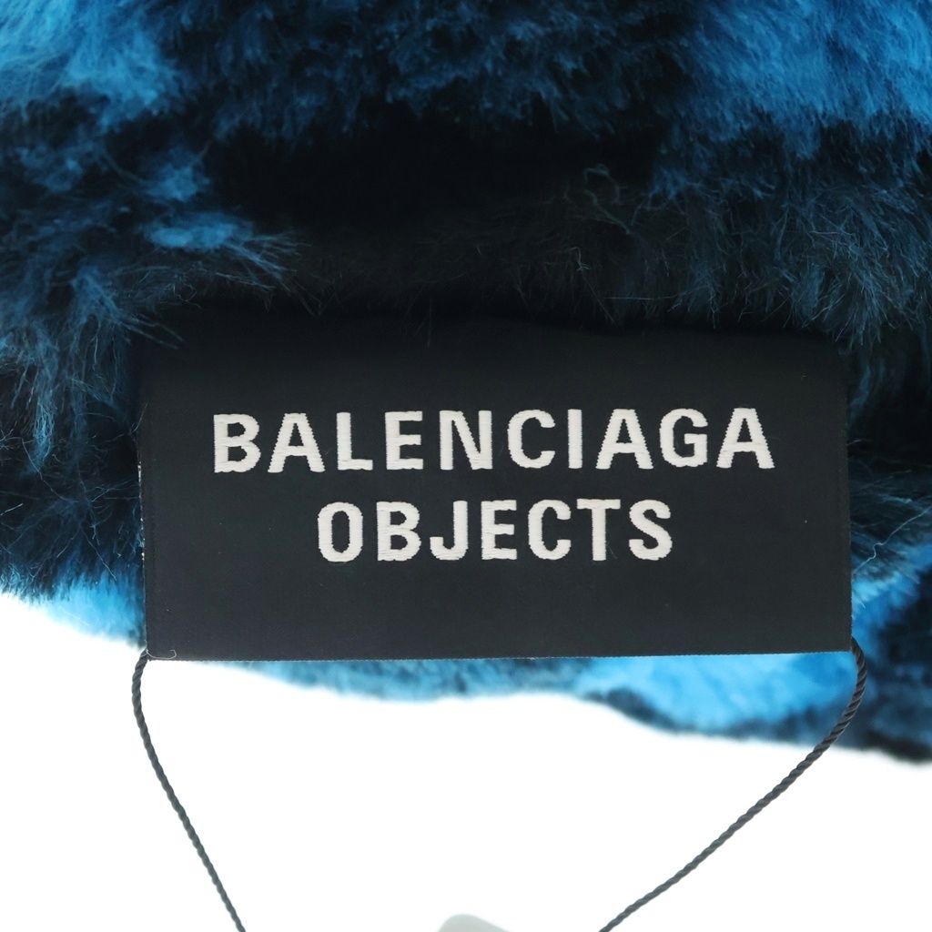 BALENCIAGA (バレンシアガ) Vichy Faux-Fur Cushion ヴィシー フェイク