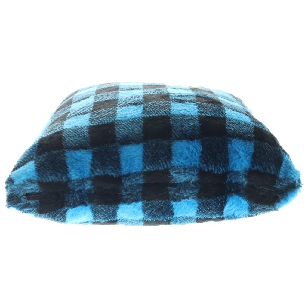 BALENCIAGA (バレンシアガ) Vichy Faux-Fur Cushion ヴィシー フェイク