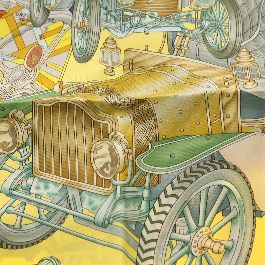 HERMES (エルメス) automobile カレ90 オートモービル シルクスカーフ