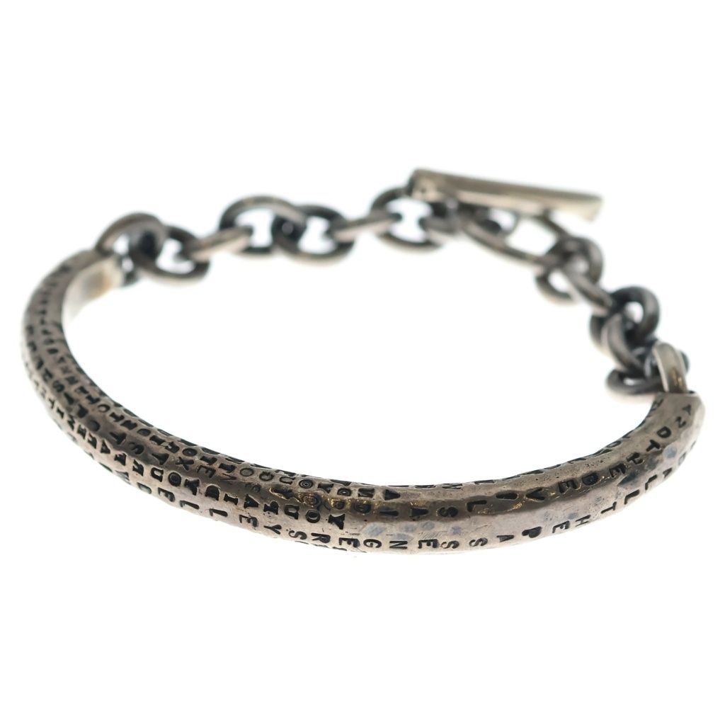 NO BRAND (ノーブランド) TOBIAS WISTISEN POETIC HALF BANGLE 詩刻印 バングル シルバー