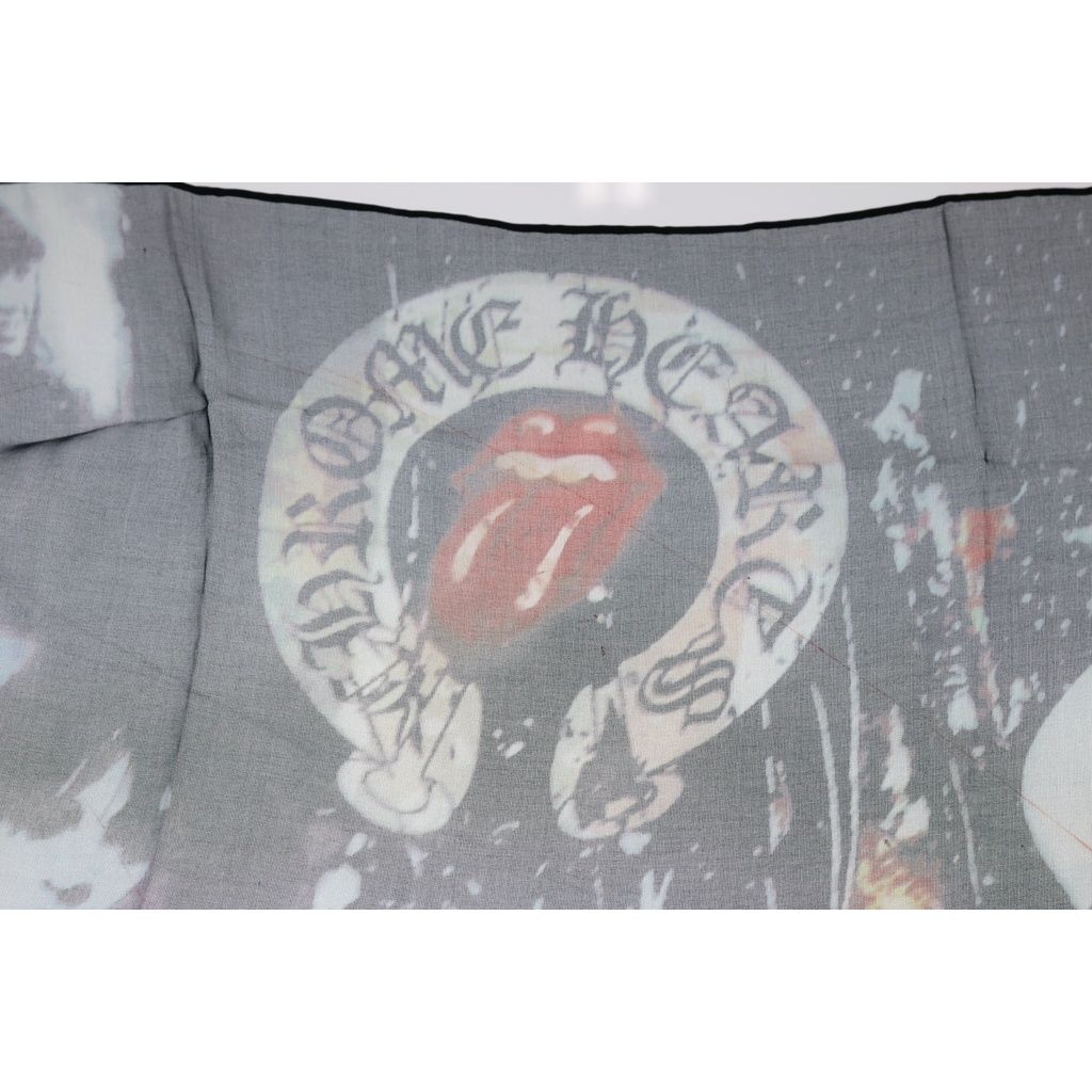 クロムハーツ ローリングストーンズ シルクスカーフ CHROME HEARTS (クロムハーツ) ×The Rolling Stones ローリング