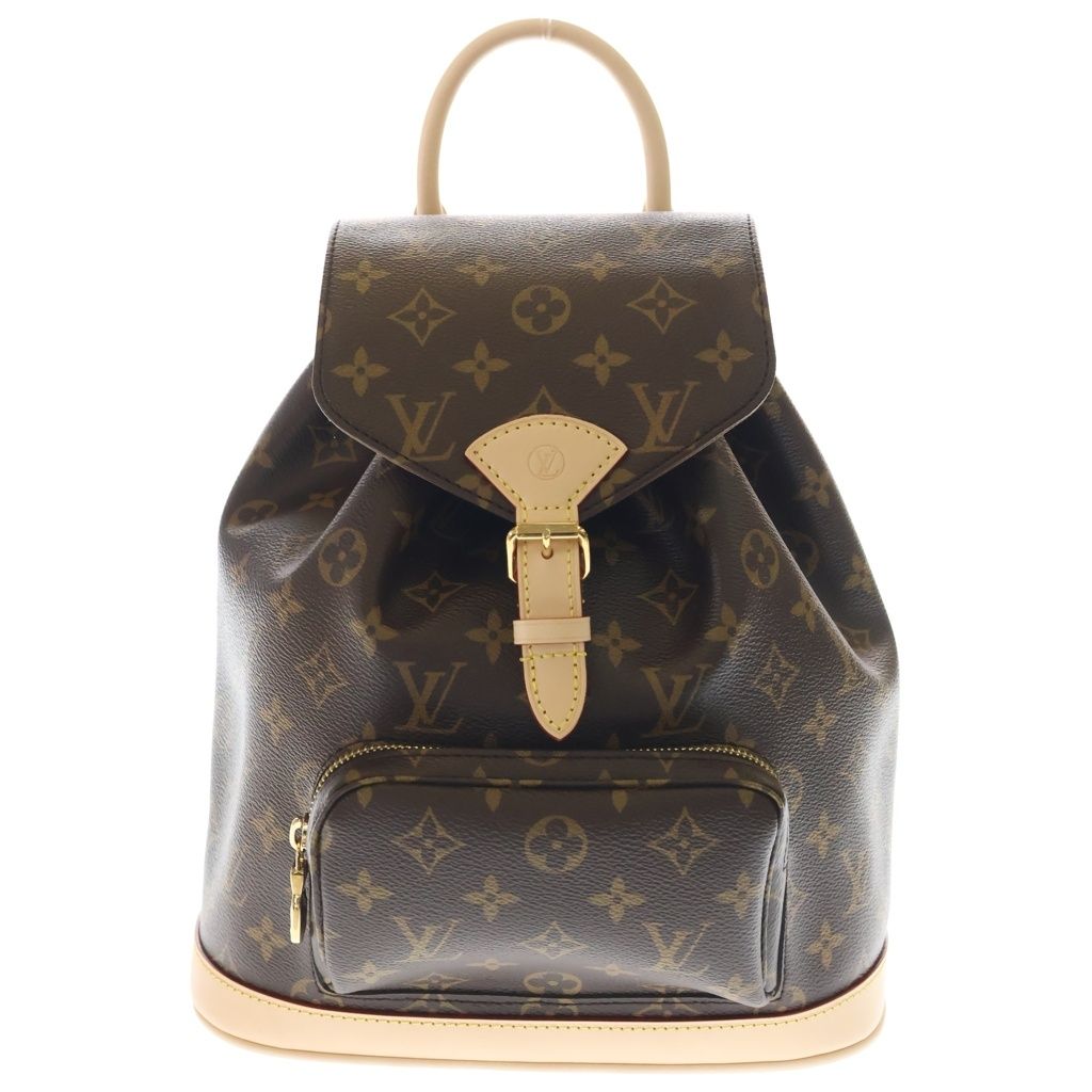 LOUIS VUITTON (ルイヴィトン) モノグラム モンスリ PM バックパック リュックサック ブラウン PVC M11198 ICタイプ