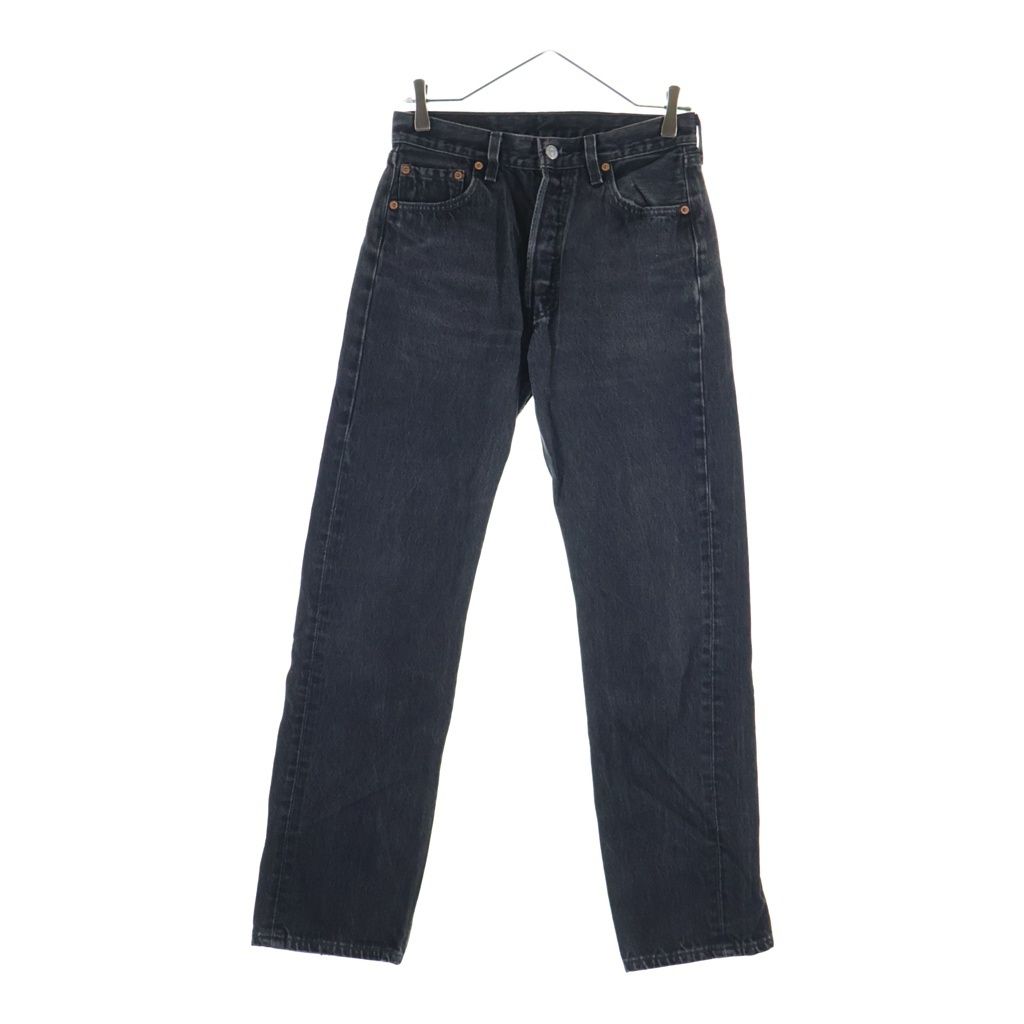 Levi's (リーバイス) 90S VINTAGE 501 ボタン裏522 後染め ボタンフライ ヴィンテージデニムパンツ ブラック 501-0660