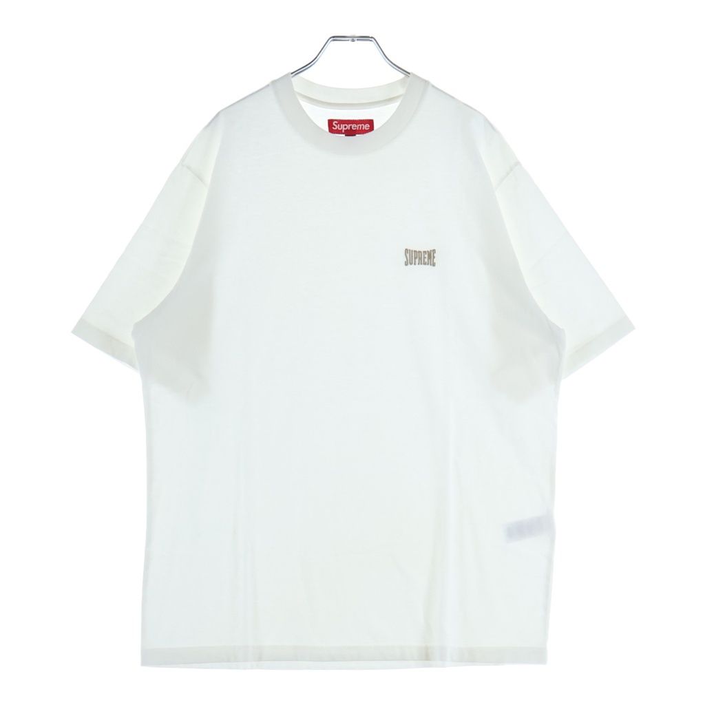 SUPREME (シュプリーム) 25SS Warm Up Washed S/S Top ウォームアップ ウォッシュド加工 半袖Tシャツ ホワイト