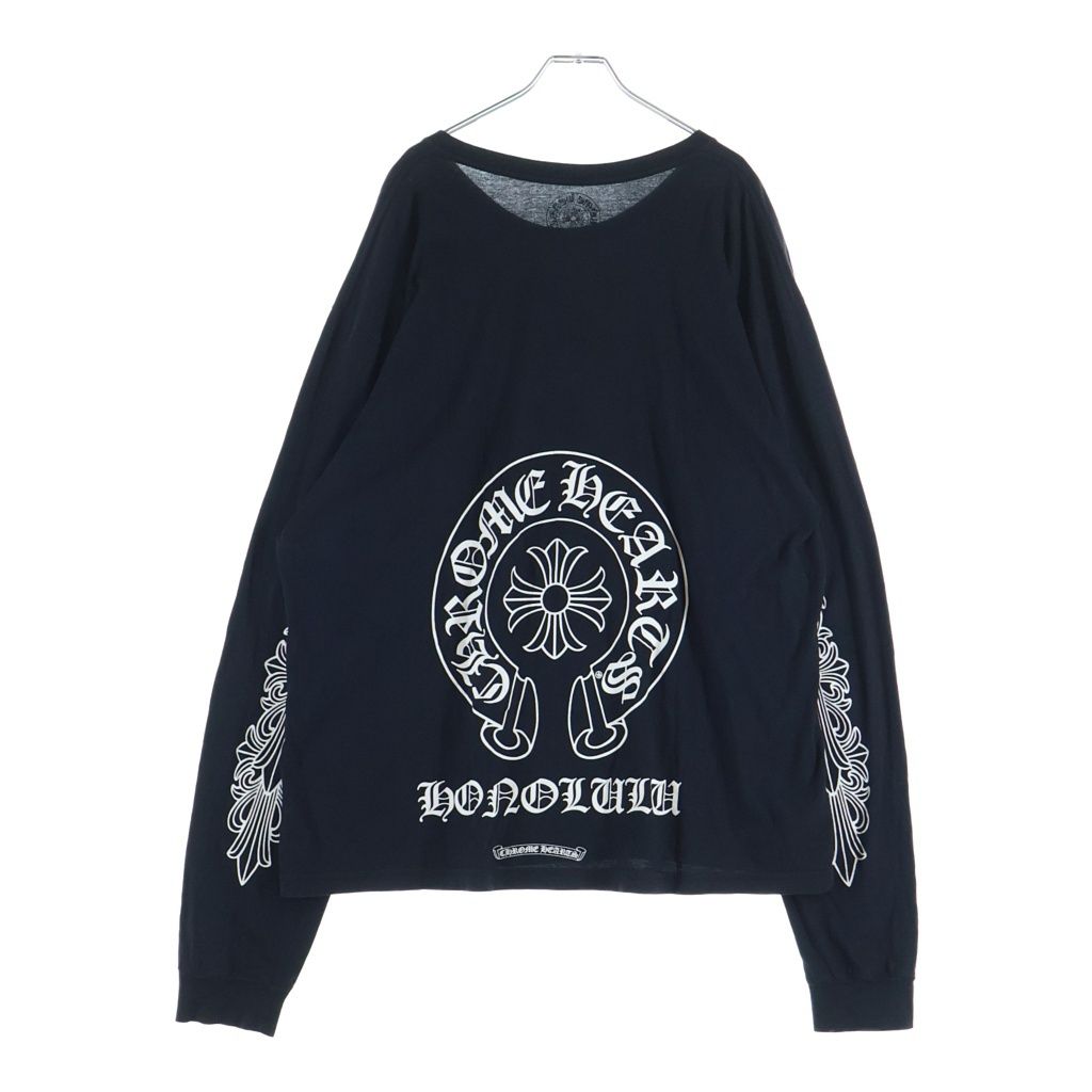 CHROME HEARTS (クロムハーツ) HORSE SHOE FRL L/S TEE フロントホース