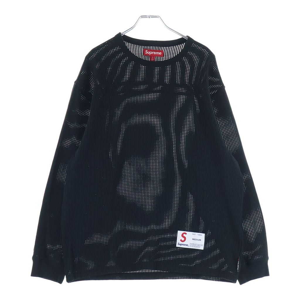 25ss SUPREME フットボールシャツ　ブラック SUPREME (シュプリーム) 25SS Polartec Mesh L/S Football Top ポーラ