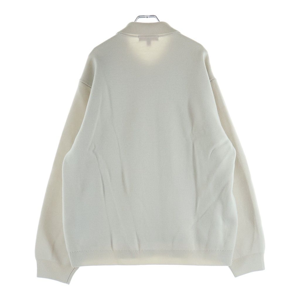 SUPREME (シュプリーム) 24AW Woven Leather Zip Up Cardigan White
